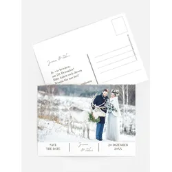 Save-the-Date Karten selbst gestalten mit Spruch und Fotos im Onlinedesigner bei Meine-Kartenmanufaktur.de
