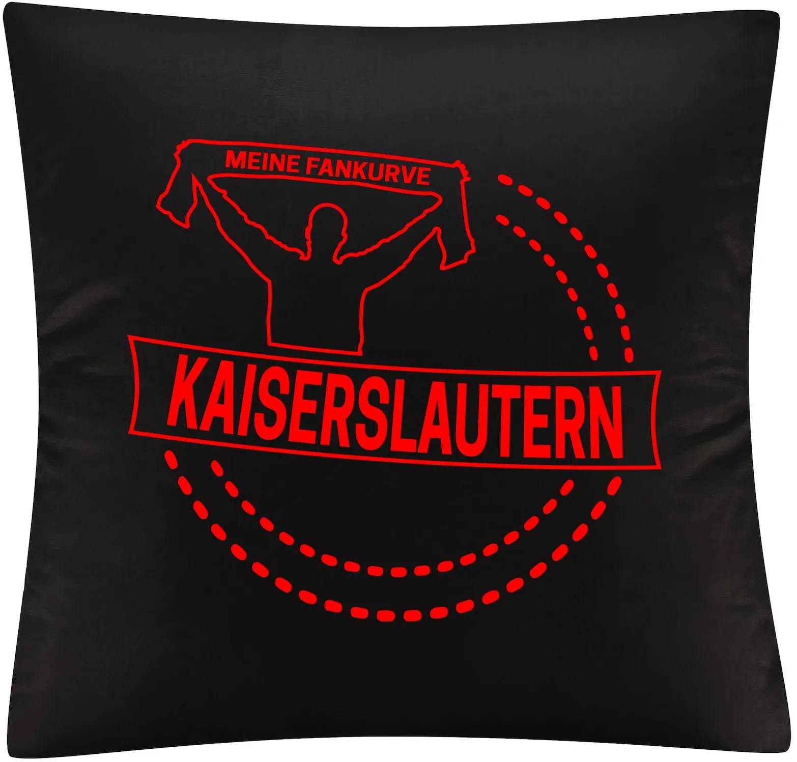 multifanshop® Kissenbezug  - Kaiserslautern - Meine Fankurve - Druck rot