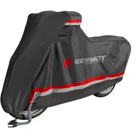 Germot Premium Motorrad Abdeckplane, schwarz, M