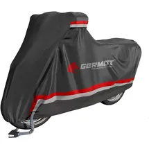 Germot Premium Motorrad Abdeckplane, schwarz, M