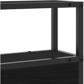 vidaXL Stauraum-Kopfteil Schwarze Eiche 120 cm Holzwerkstoff vidaXL