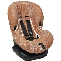 Meyco Baby Kindersitzbezug - Fine Lines Camel - Gruppe 1+ - Einzelpackung