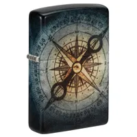 Zippo Sturmfeuerzeug - Compass Ghost, 540°, Color Image - Nachfüllbar - Wiederverwendbar - Windfestes Design - Geschenkbox - Made in USA