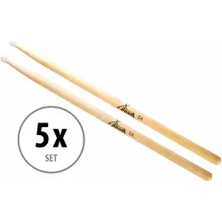 5 Paar XDrum Schlagzeug Sticks 5A Nylon Tip