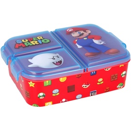 Stor Super Mario : Sandwich-Box für Kinder mit 3 Fächern - Snack-Box - dekorierte Lunch-Box