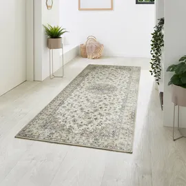 -luxor- living Prima 3 Kurzflorteppich 80 x 200 cm Beige/Weiß