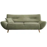 MID.YOU 3-Sitzer-Sofa Drago Grün Chenille
