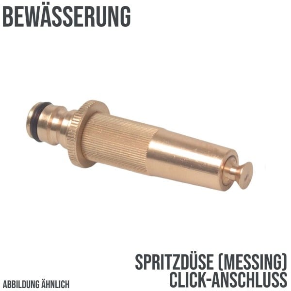 Spritzdüse Wasserspritze Messing Garten Bewässerung Click-System Steckanschluss