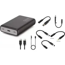CoreParts USB-C PD65W Power bank 20.000 mAh, 65 W, 74 Wh), Powerbank, Schwarz
