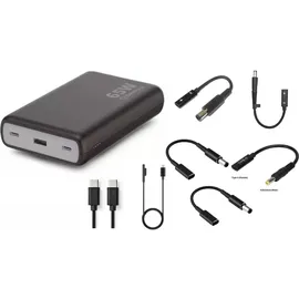 CoreParts USB-C PD65W Power bank 20.000 mAh, 65 W, 74 Wh), Powerbank, Schwarz