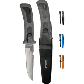 Cressi Tauchermesser Vigo schwarz-grau, RC555000 (Hochwertigen 420 Stahl)