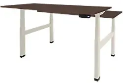 Schaffenburg Dextro Plus Duo Elektrisch Höhenverstellbar Sitz-Stehschreibtisch Rechteckig Eiche H-Fuß-Gestell 1.400 (B) x 800 (T) x 645 (H) mm Melamin