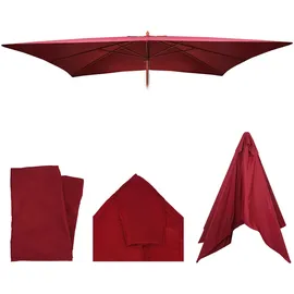 MCW Schirmbezug Lissabon Polyester 2 x 3 m Bordeaux