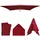MCW Schirmbezug Lissabon Polyester 2 x 3 m Bordeaux