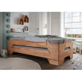 Main Möbel Stapelbett Pisa 90 x 200 cm Buche massiv natur geölt