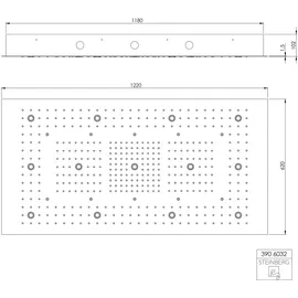 Steinberg Sensual Rain Regenpaneel 1220x620mm (3906032)