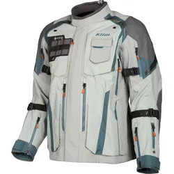 Klim Badlands Pro A3, Textiljacke Gore-Tex - Hellgrau/Grau/Petrol - XL