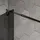 Bernstein Duschabtrennung Walk-In Nano EX101 Graues Glas 8mm Wandprofil Schwarz 120cm