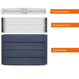 GARANTIA Hochbeet Ergo Quadro TurboPlus M 85 Stone