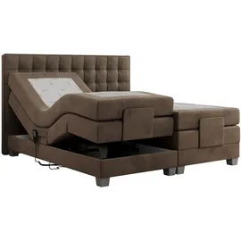 MKS Boxspringbett 180 x 200 cm H3 Braun
