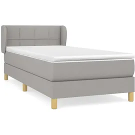 vidaXL Boxspringbett 100 x 200 cm Hellgrau