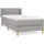 vidaXL Boxspringbett 100 x 200 cm Hellgrau