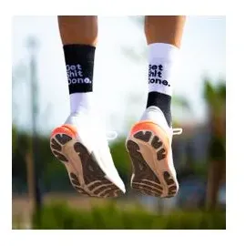 sporcks Get Shit Done Laufsocken 2 Paar Schwarz/Weiß 44-46