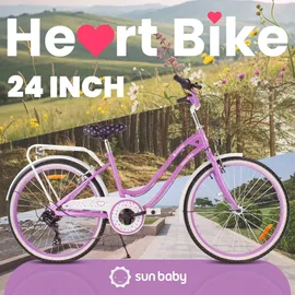 SUN BABY Heart Bike 24 Zoll RH 0 cm lila