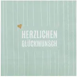 r√§der design Servietten 33x33 cm " Herzlichen Glückwunsch " von räder design Geburtstag