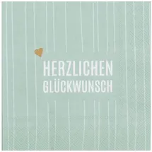 r√§der design Servietten 33x33 cm " Herzlichen Glückwunsch " von räder design Geburtstag