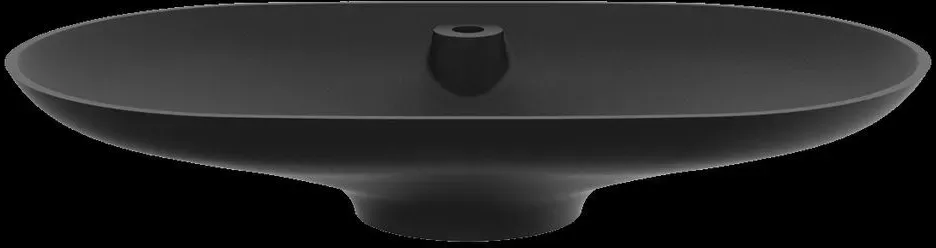 Glassdesign ALA 80 Schalenbecken VetroFreddo mit AntiScratch - schwarz matt