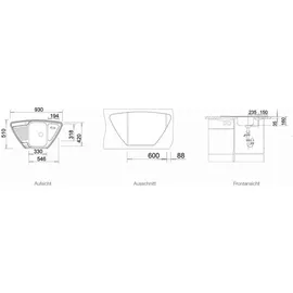 Blanco Tipo 9 E Edelstahl Naturfinish