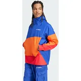 Adidas Xploric 2.5L RAIN ANORAK Herren Gr.L - Regenjacke - blau|rot|orange