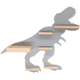 BOARTI Kinderregal Dinosaurier grau