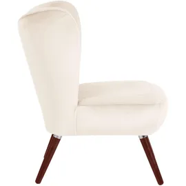 Max Winzer Sessel Sari Samtvelours 70 x 86 x 69 cm Creme