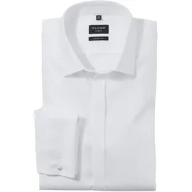 Olymp Businesshemd OLYMP No. Six super slim, Herren, Gr. 41, N-Gr, weiß, 97% Baumwolle, 3% Elastolefin, Hemden