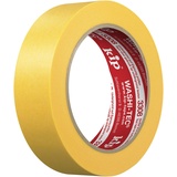 kip WASHI-TEC Goldkrepp 30mm x 50m - Klebeband 30 mm 50 m - Sehr Dünnes Klebeband für Innen & Außen - Scharfe Farbkanten ohne Unterlaufen - Hohe Klebkraft