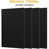 JA Solar 440Wp Full Black Paneel Bifaziale N-Doppelglas-Monomodul Solarmodul discount