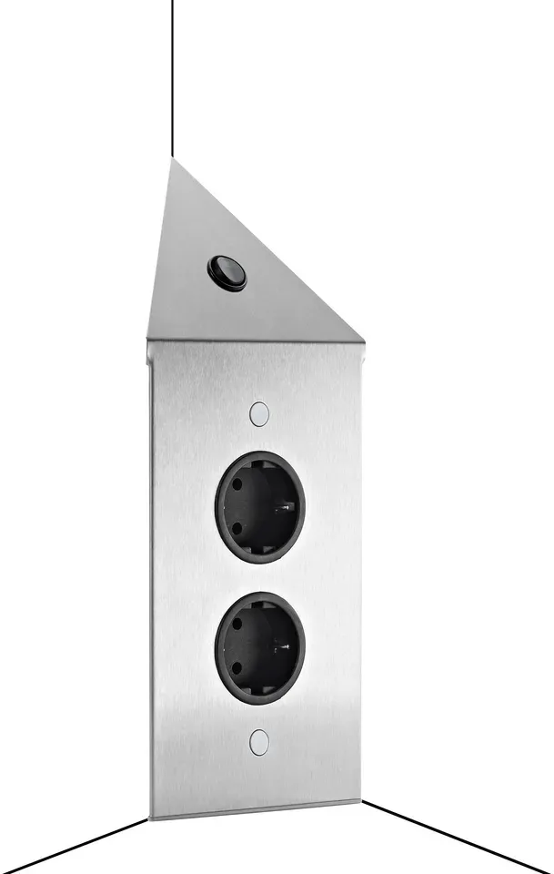 Naber 7053042 Mira ES4, Steckdosenelement Edelstahl Mira ES4, Steckdoseneleme...