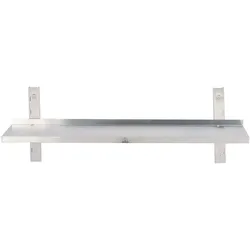 Romux® Einstellbares Einfaches Wandregal aus Edelstahl 1200x300x400 mm | Wandregal für Küche | Edelstahlboden zur Wandmontage