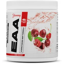 PEAK Yummy EAA - 400g - Geschmack Sour Cherry I 25 Portionen I essenzielle Aminosäuren I optimierte Matrix zur Proteinbiosynthese I MAP - Formel I Muskelaufbau & -versorgung I vegan