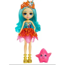 MATTEL HCF69 Royal Enchantimals Staria Starfish & Beamy Puppe