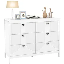 Costway Sideboard 106 x 79 x 40 cm Weiß