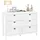 Costway Sideboard 106 x 79 x 40 cm Weiß
