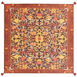 Beliani Picknickdecke DILBAR Rot 200 x 200 cm