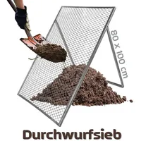 V2Aox Durchwurfsieb 80x100 cm