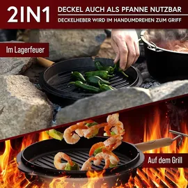 gusskönig Dutch Oven 12 l Gusseisen