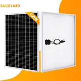 100W Solarmodul 12V solarpanel für Photovoltaik Komplettanlage Balkonkraftwerk Solaranlage Schrägdach Balkon Flachdach Fassade Garten RV Camper