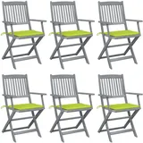 vidaXL Gartenstuhl 38 x 38 x 25,5 cm grün 6 St.