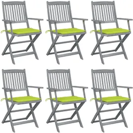 vidaXL Gartenstuhl 38 x 38 x 25,5 cm grün 6 St.